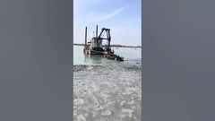 YSCSD350  solid capacity 360 cbm per hour  hydraulic cutter suction dredger in working