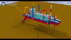 YSCSD650 7,000 m3h cutter suction dredger in workshop 3D drawings for working