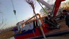 YSCSD250 10 inch cutter suction dredger under installation Yongsheng Dredger